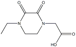 (4-ethyl-2,3-dioxopiperazin-1-yl)acetic acid 구조식 이미지