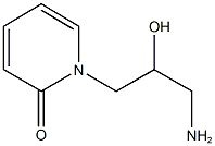 1-(3-amino-2-hydroxypropyl)pyridin-2(1H)-one Structure