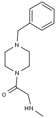 1-(4-benzylpiperazin-1-yl)-2-(methylamino)ethan-1-one Structure