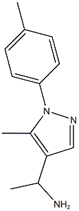 1-[5-methyl-1-(4-methylphenyl)-1H-pyrazol-4-yl]ethan-1-amine 구조식 이미지