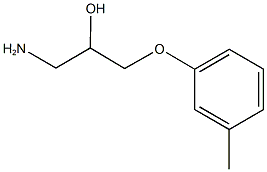 1-amino-3-(3-methylphenoxy)propan-2-ol 구조식 이미지