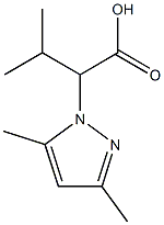 2-(3,5-dimethyl-1H-pyrazol-1-yl)-3-methylbutanoic acid Structure