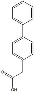 2-(4-phenylphenyl)acetic acid 구조식 이미지