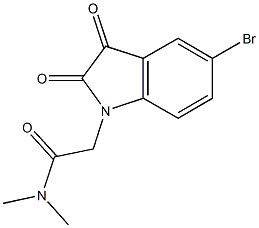 2-(5-bromo-2,3-dioxo-2,3-dihydro-1H-indol-1-yl)-N,N-dimethylacetamide Structure