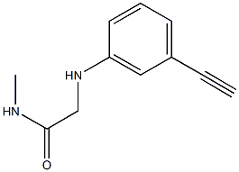 2-[(3-ethynylphenyl)amino]-N-methylacetamide 구조식 이미지