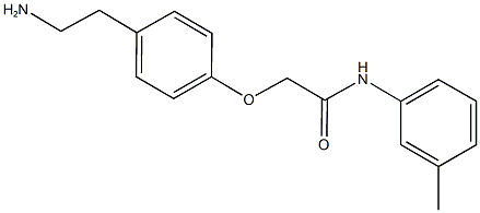 2-[4-(2-aminoethyl)phenoxy]-N-(3-methylphenyl)acetamide 구조식 이미지