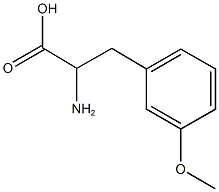 2-amino-3-(3-methoxyphenyl)propanoic acid Structure