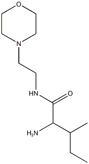 2-amino-3-methyl-N-(2-morpholin-4-ylethyl)pentanamide Structure