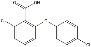 2-chloro-6-(4-chlorophenoxy)benzoic acid Structure