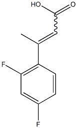 3-(2,4-difluorophenyl)but-2-enoic acid 구조식 이미지