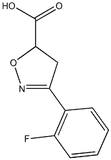 3-(2-fluorophenyl)-4,5-dihydro-1,2-oxazole-5-carboxylic acid Structure