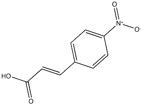 3-(4-nitrophenyl)prop-2-enoic acid 구조식 이미지