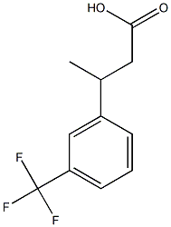 3-[3-(trifluoromethyl)phenyl]butanoic acid Structure