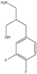 3-amino-2-[(3,4-difluorophenyl)methyl]propan-1-ol Structure
