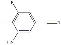 3-amino-5-fluoro-4-methylbenzonitrile Structure