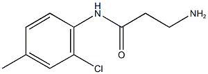 3-amino-N-(2-chloro-4-methylphenyl)propanamide 구조식 이미지