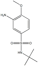 3-amino-N-tert-butyl-4-methoxybenzene-1-sulfonamide Structure