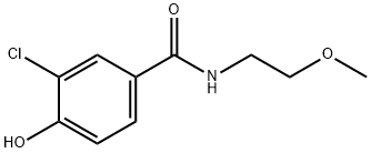 3-chloro-4-hydroxy-N-(2-methoxyethyl)benzamide 구조식 이미지