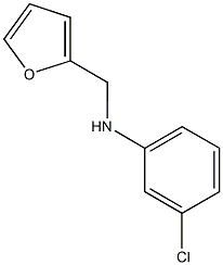3-chloro-N-(furan-2-ylmethyl)aniline Structure