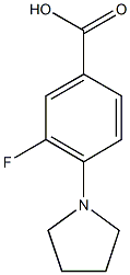 3-fluoro-4-(pyrrolidin-1-yl)benzoic acid Structure