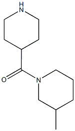 3-methyl-1-(piperidin-4-ylcarbonyl)piperidine Structure