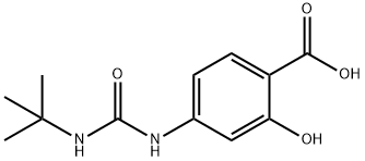 4-[(tert-butylcarbamoyl)amino]-2-hydroxybenzoic acid 구조식 이미지