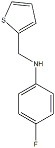 4-fluoro-N-(thiophen-2-ylmethyl)aniline 구조식 이미지