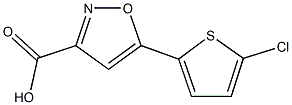 5-(5-chlorothien-2-yl)isoxazole-3-carboxylic acid 구조식 이미지