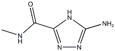 5-amino-N-methyl-4H-1,2,4-triazole-3-carboxamide 구조식 이미지