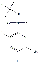 5-amino-N-tert-butyl-2,4-difluorobenzene-1-sulfonamide 구조식 이미지