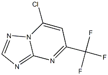 7-chloro-5-(trifluoromethyl)[1,2,4]triazolo[1,5-a]pyrimidine 구조식 이미지