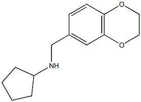 N-(2,3-dihydro-1,4-benzodioxin-6-ylmethyl)cyclopentanamine Structure