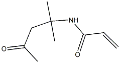 N-(2-methyl-4-oxopentan-2-yl)prop-2-enamide Structure