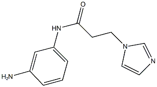 N-(3-aminophenyl)-3-(1H-imidazol-1-yl)propanamide 구조식 이미지