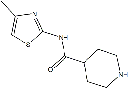 N-(4-methyl-1,3-thiazol-2-yl)piperidine-4-carboxamide 구조식 이미지