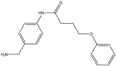 N-[4-(aminomethyl)phenyl]-4-phenoxybutanamide 구조식 이미지