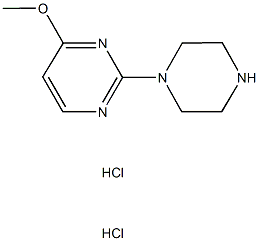 4-Methoxy-2-piperazin-1-ylpyrimidine dihydrochloride 구조식 이미지