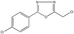 2-(Chloromethyl)-5-(4-chlorophenyl)-1,3,4-oxadiazole95% 구조식 이미지