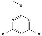 2-(methylsulfanyl)pyrimidine-4,6-diol Structure