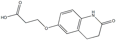3-[(2-OXO-1,2,3,4-TETRAHYDROQUINOLIN-6-YL)OXY]PROPANOIC ACID 구조식 이미지