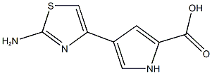 4-(2-AMINO-1,3-THIAZOL-4-YL)-1H-PYRROLE-2-CARBOXYLIC ACID Structure