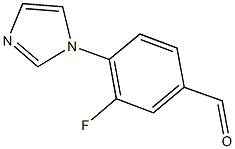 3-FLUORO-4-(1H-IMIDAZOL-1-YL)BENZALDEHYDE 구조식 이미지