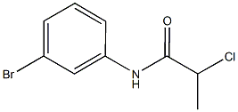 N-(3-BROMOPHENYL)-2-CHLOROPROPANAMIDE 구조식 이미지