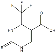 2-THIOXO-4-(TRIFLUOROMETHYL)-1,2,3,4-TETRAHYDROPYRIMIDINE-5-CARBOXYLIC ACID 구조식 이미지