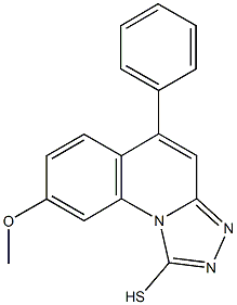 8-METHOXY-5-PHENYL[1,2,4]TRIAZOLO[4,3-A]QUINOLINE-1-THIOL Structure