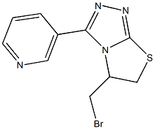 5-(BROMOMETHYL)-3-PYRIDIN-3-YL-5,6-DIHYDRO[1,3]THIAZOLO[2,3-C][1,2,4]TRIAZOLE Structure