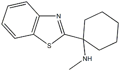 N-[1-(1,3-BENZOTHIAZOL-2-YL)CYCLOHEXYL]-N-METHYLAMINE 구조식 이미지