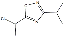 5-(1-CHLOROETHYL)-3-ISOPROPYL-1,2,4-OXADIAZOLE Structure