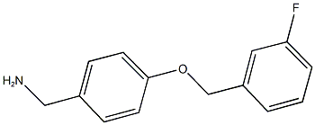 1-{4-[(3-FLUOROBENZYL)OXY]PHENYL}METHANAMINE Structure