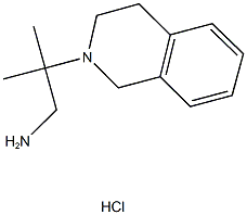 2-(3,4-DIHYDROISOQUINOLIN-2(1H)-YL)-2-METHYLPROPAN-1-AMINE HYDROCHLORIDE 구조식 이미지